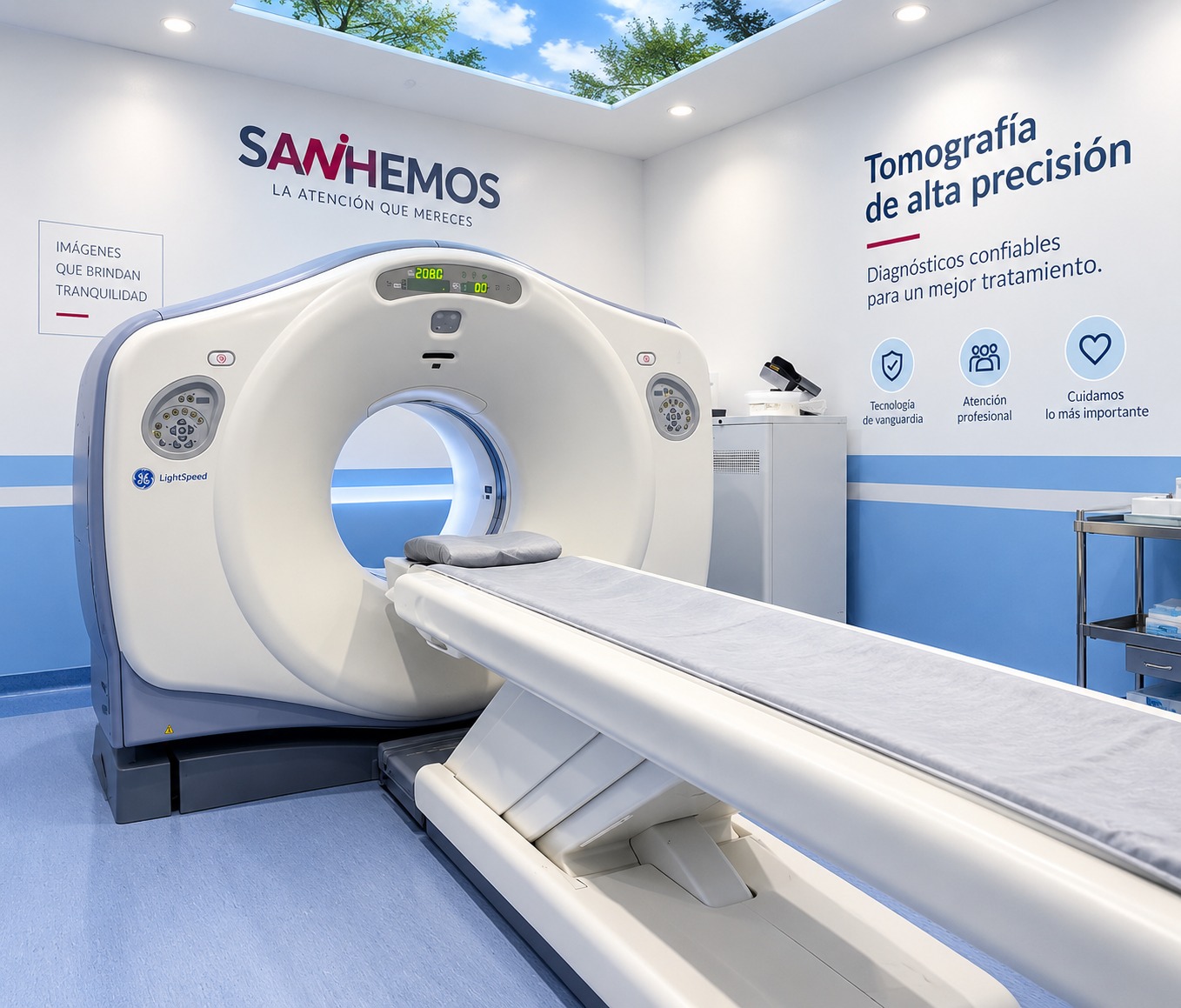 Equipo de tomografía Sanhemos